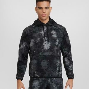 Nike Men's Therma-FIT Camo Print Pullover Hoodie Black Large